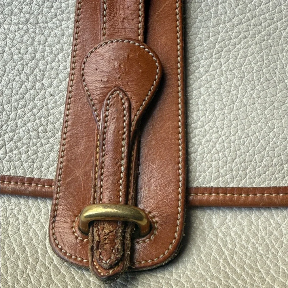 Dooney & Bourke Vintage Crossbody Leather-Trim Beige - Picture 9 of 9